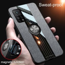Coque rigide avec anneau de support et aimant pour Xiaomi Mi 10T Pro étui de protection arrière