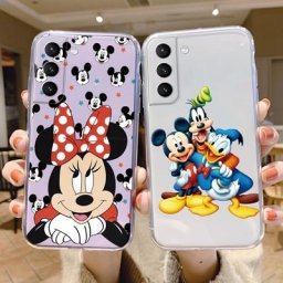 Coque en Silicone souple pour Samsung Galaxy S23 S 23 Plus S23 Ultra dessin animé Mickey Minnie