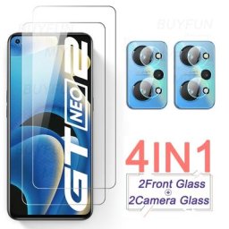 Protecteur d'objectif de caméra 1To4 verre trempé pour Realme GT Neo2 5G Film protecteur d'écran