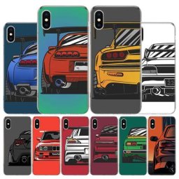 Coque de téléphone JDM Sports Cars Comic pour homme coque souple pour Apple iPhone 14 13 12 11 Pro
