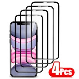 Protecteur d'écran pour iPhone 4 pièces couverture complète en verre pour modèles 8 14 13 12