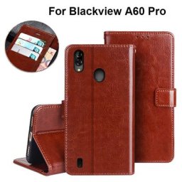 Étui portefeuille à rabat en cuir pour Blackview A60 A60 Pro étui de luxe Vintage pour téléphone