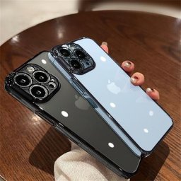 Coque de téléphone apple à placage de luxe étui souple Transparent à bord carré pour iPhone 13 12