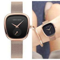 Montre-bracelet à quartz en acier inoxydable pour femme type de fût montre de sport de loisirs 2