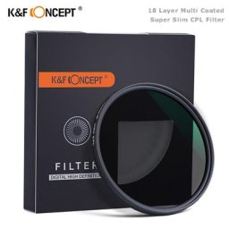 K & F Concept Character-X Circular-Filtre à avocat Filtre CPL super fin Enduit 18 couches Nikon