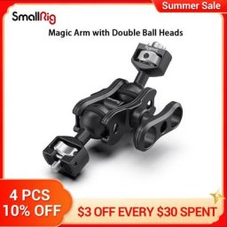 SmallRig – bras magique pour caméra DSLR avec deux têtes à billes (goupilles de localisation Arri
