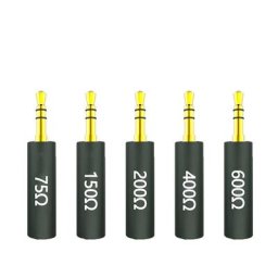 JCALLY – fiche d'impédance pour écouteurs adaptateur antibruit 75/150/200/400/600 ohm filtre