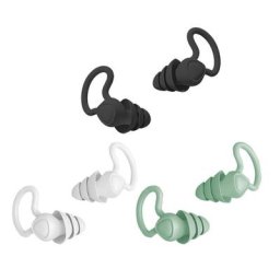 Bouchons d'oreille réutilisables en Silicone 2 pièces protection auditive isolation phonique