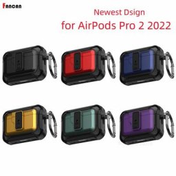 Nouvelle Coque blindée pour AirPods Pro 2 avec verrou Protection complète du corps étui pour