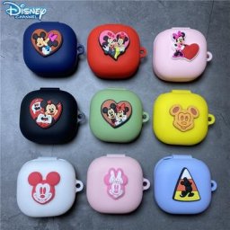 Coque de protection en Silicone pour Samsung Galaxy Buds 2/Live/Pro étui pour écouteurs Minnie et