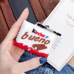 Kinder-Étui pour écouteurs Bluetooth sans fil chocolat housse de casque en silicone souple 3D