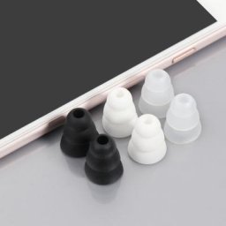 Oreillettes triples en silicone pour écouteurs intra-auriculaires embouts banane diamètre