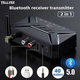 Émetteur récepteur audio Bluetooth sans fil faible latence adaptateur overd'absorption prise AUX