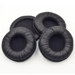 Protège-oreilles en cuir pour téléphone coussin en mousse housse souple coussinets d'oreille