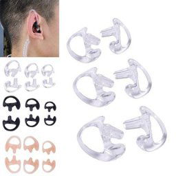 Moules d'oreille pour tube de bobine acoustique 2 voies radio souple remplacement de l'insert