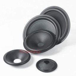Cône de papier pour haut-parleur Woofer 3 "" 4"" 5 "" contour en caoutchouc avec capuchon