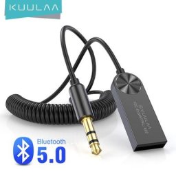 KUULAA-Adaptateur bluetooth mx dongle usb à 3.5mm jack audio de voiture kit mains libres mx