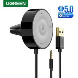 UGREEN – Kit de voiture récepteur Audio Bluetooth 5.0 adaptateur AUX 3.5 sans fil aptX LL pour