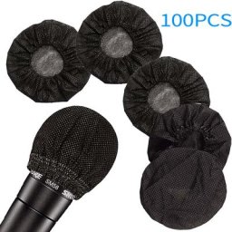 Juste de microphone de poulet non tissée propre et sans odeur housses de micro pare-brise housse