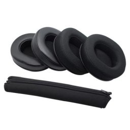 Coussinets d'oreille en éponge de remplacement oreillettes en maille PU pour casque Dareu EH745