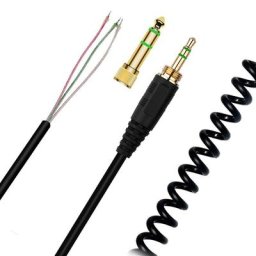 ODavid 6.35mm Remplacement Ressort Enroulé Câble Extension rette pour Sony MDR-7506 MDR-7509 MDR-V6