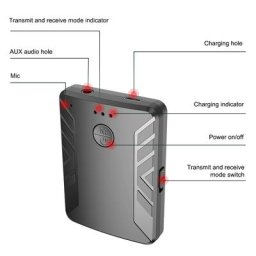 Mini récepteur TV sans fil T19 Bluetooth 5.0 émetteur pour casque allergique deux ensembles de