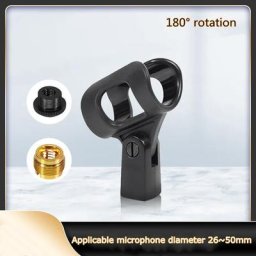 Pince à micro à filetage en cuivre nouveaux supports de micro à ressort Construction en plastique