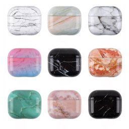 Étui à motif marbré pour Apple Airpods 3 2 housse rigide en PC pour Airpods Pro 2 1 3 Airposie