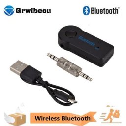 Transmetteur récepteur Bluetooth 5.0 sans fil 2 en 1 adaptateur Jack 3.5mm pour voiture musique