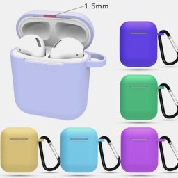 Étui Airpods Ultra-mince souple et résistant aux chocs avec crochet boîtier de protection pour