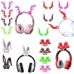 Casque d'écoute de Simulation de Cosplay en bois/vache/lapin fixation avec auto-fixation stéréo
