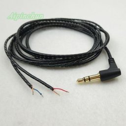 Aipinchun 3.5mm 3-Pole Bending Jack DIY Écouteur Câble Audio Sauna Réparation de téléphone