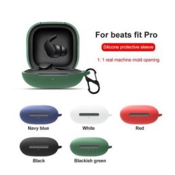 Étui de luxe en Silicone pour écouteurs Beats Fit Pro housse souple pour écouteurs porte-clés pour