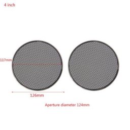 Couvercle de protection de grille ronde en maille d'acier cercle de haut-parleur 1/2/3/4/5/6 pouces