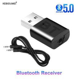 Récepteur Bluetooth 5.0 sans fil adaptateur Audio stéréo Jack 3.5mm pour PC voiture musique