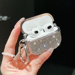 Luxe 3D Bling Diamant Étui Pour Écouteurs Pour Airpods 1 2 Pro Paillettes Accessoires Sans Fil
