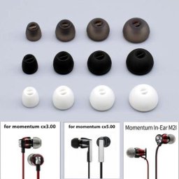 Bouchons d'oreille de remplacement en silicone pour Sennheiser Momentum écouteurs
