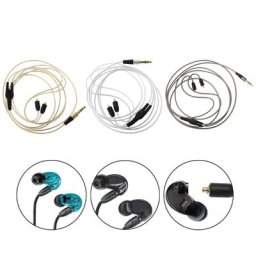 Ecouteurs détachables avec câble antibruit longueur 1.2M Interface 3.5mm son clair pour Se215
