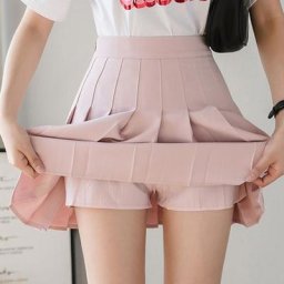Mini jupe coréenne taille haute pour femme short sexy école court plissé kawaii japonais rose