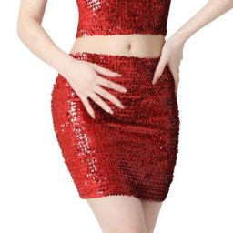 Mini jupe à paillettes taille haute pour femmes vêtement de carnaval de fête de bal de