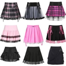 Mini jupe plissée en dentelle pour femmes style Punk taille haute ligne a Streetwear Vintage