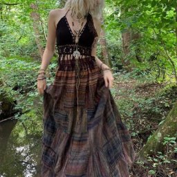 Hirigin – jupes longues plissées y2k pour femmes Vintage Kawaii Harajuku mode coréenne rétro