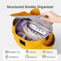 N80C – sac à couches pour chariot sac de rangement réglable organisateur de bouteille d'eau sac