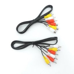 Câble d'extension audio vidéo AV connecteur composite 3 RCA mâle vers 3 RCA mâle 600 directions
