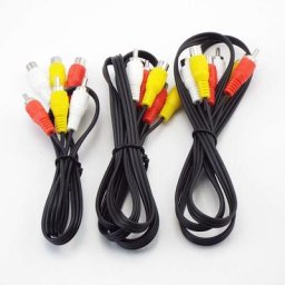 Câble d'extension audio-vidéo AV mâle vers femelle 3 RCA vers 3 RCA directions