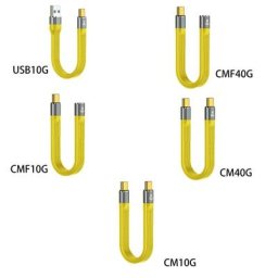 L43D Court USB C Câble USB C à USB C Flexible Support De Câble 100W Charge 10/40 Gbit/S