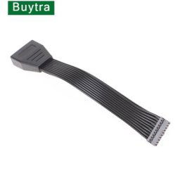 Adaptateur de câble de carte mère USB 3.0 20 broches 19 broches mâle à femelle 26AWG 15cm