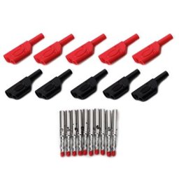 Gaine Empilable Mâle Connecteur de Soudure de Fil 10 Ensembles 4mm