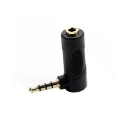 Convertisseur Audio mâle-femelle 90 degrés angle droit prise Jack 3.5mm connecteur adaptateur