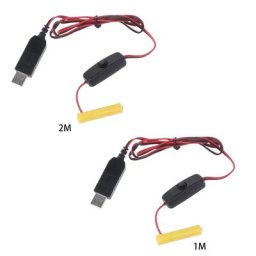 Câble d'Alimentation USB pour Lumière LED de Noël avec Accessoires Peut Remplacer 1x Pile AAA